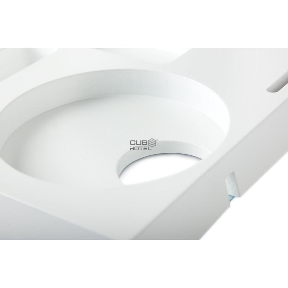 Wood White Signum Tray With Star Kettle